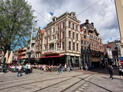 Amsterdam Leidseplein square during the day