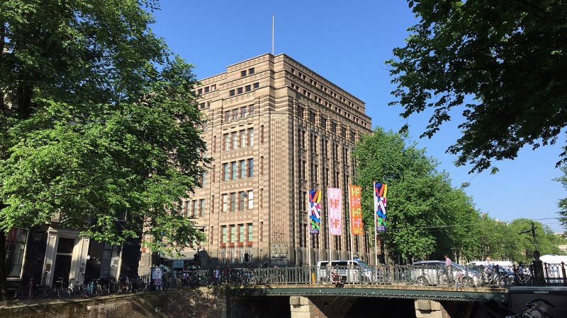 Amsterdam municipal archive building exterior