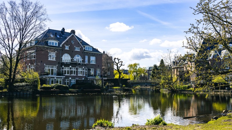 Amsterdamer Park Vondelpark Gebäude