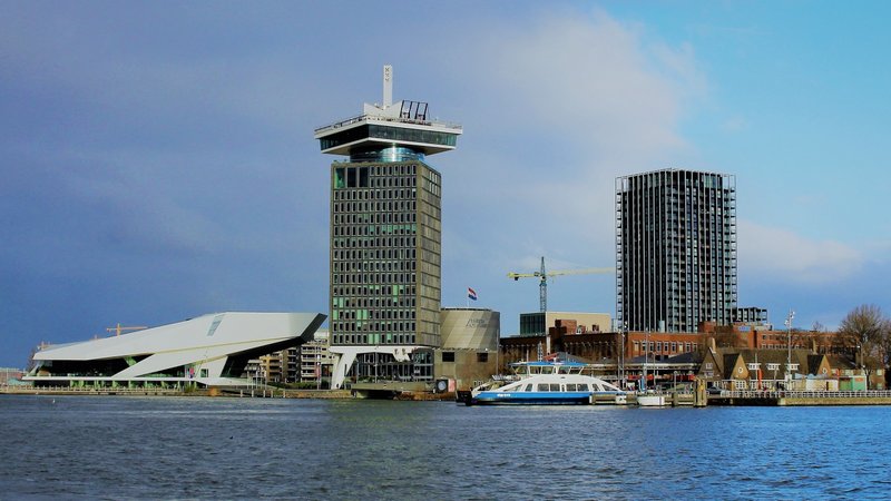 amsterdam spectacle mirador edificios alrededor