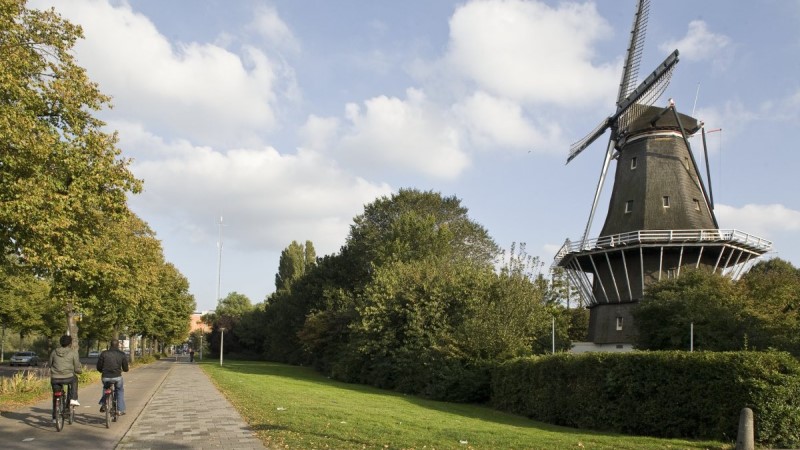 Amsterdam windmill outside exterior De Bloem