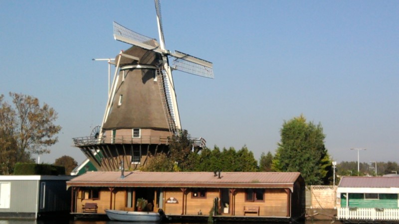 Amsterdam windmill outside exterior Molen van Sloten