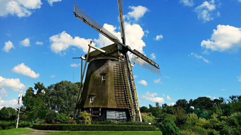 Amsterdam windmill outside exterior Riekermolen