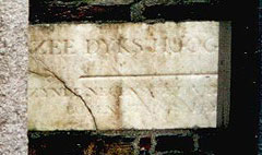 Hudde's stone Prinsengracht Amsterdam